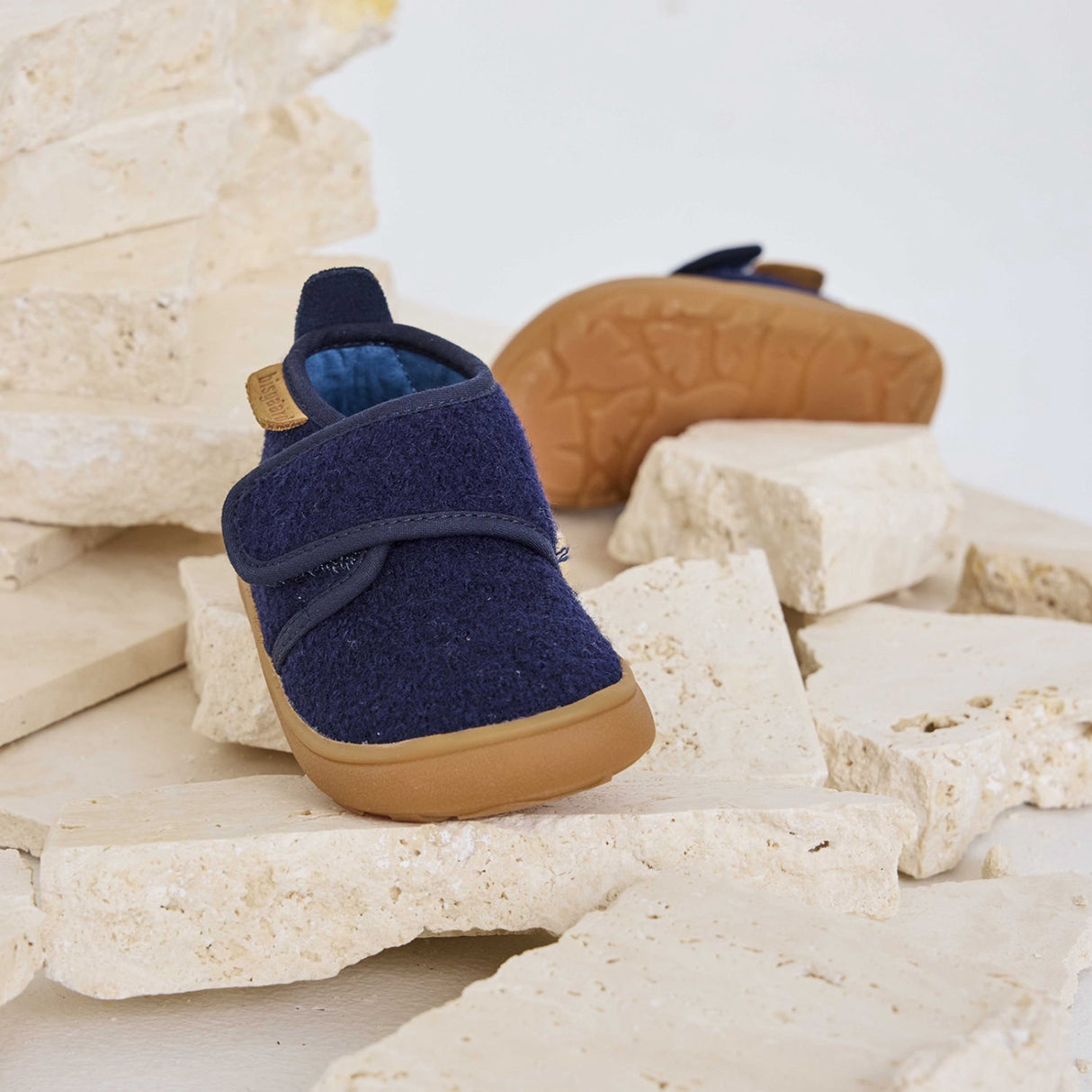 Bisgaard Navy Barefoot Basic Home Shoe