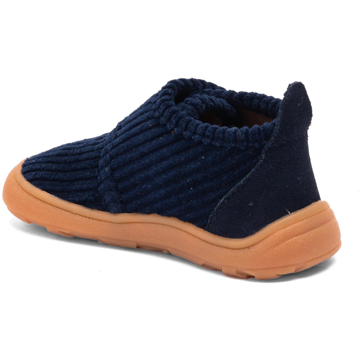 Bisgaard Navy Corduroy Barefoot Basic Home Shoe