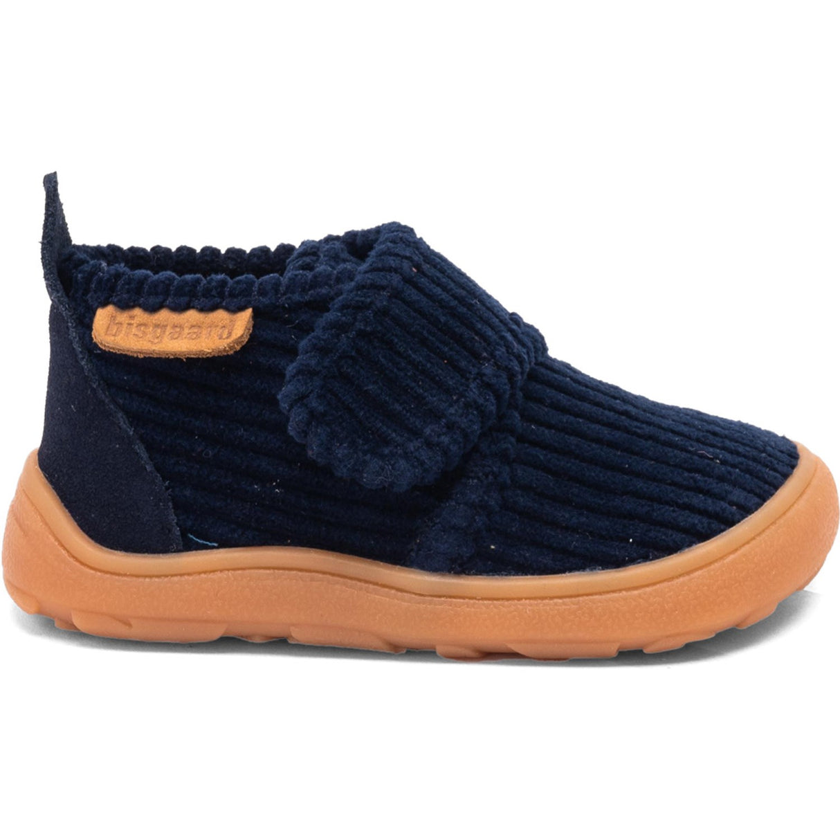 Bisgaard Navy Corduroy Barefoot Basic Home Shoe