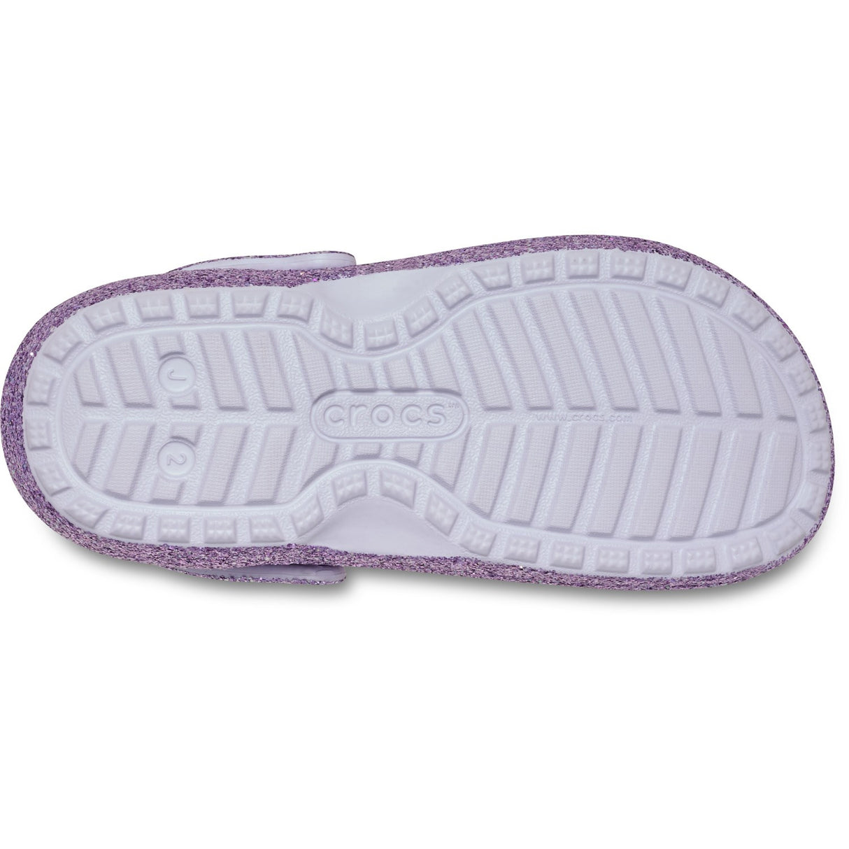 Crocs Purple Moon Classic Lined Chunky Glitter