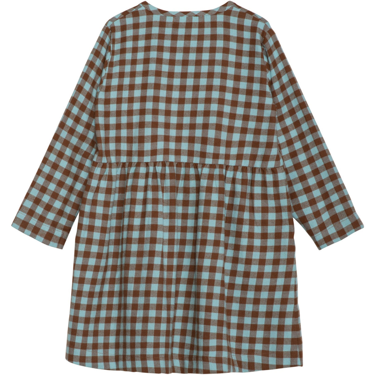 Serendipity Coffee Checks Brushed Dress