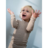 Serendipity Almond/Offwhite Slim Blouse Stripe