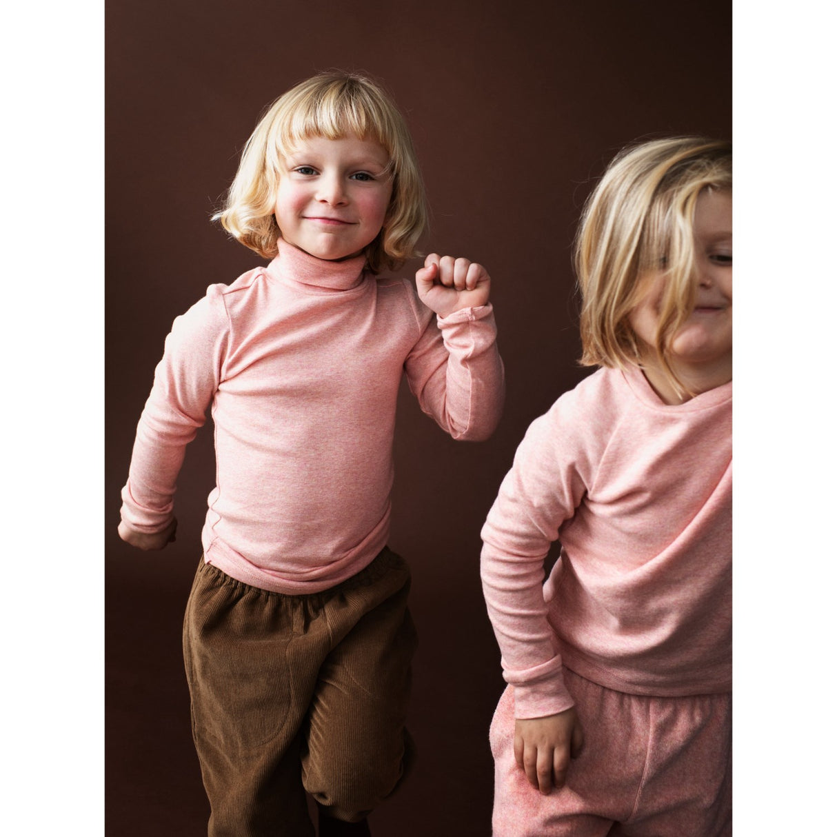 Serendipity Coral Turtleneck Blouse