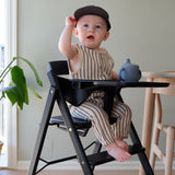 KAOS Black Klapp High Chair Oak