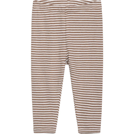 Serendipity Almond/Offwhite Baby Leggings Stripe