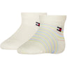 Tommy Hilfiger Pink Baby Socks 2-pack Breton Abs