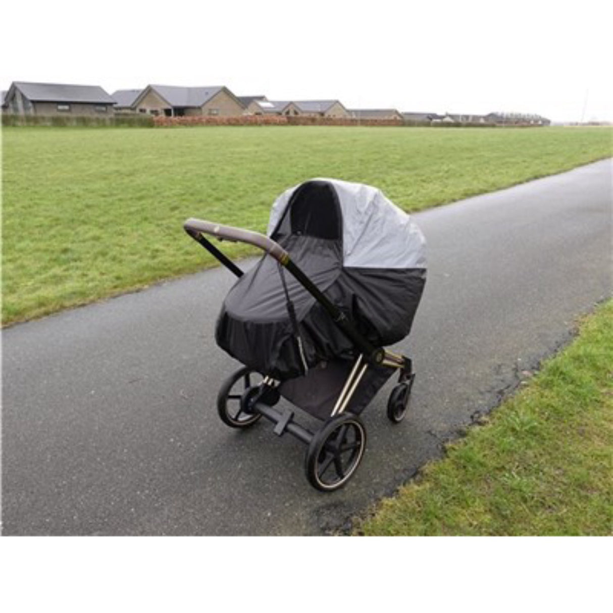 BabyDan Super Safe Rain Cover – Barnevogn, Black, 100 Cm.