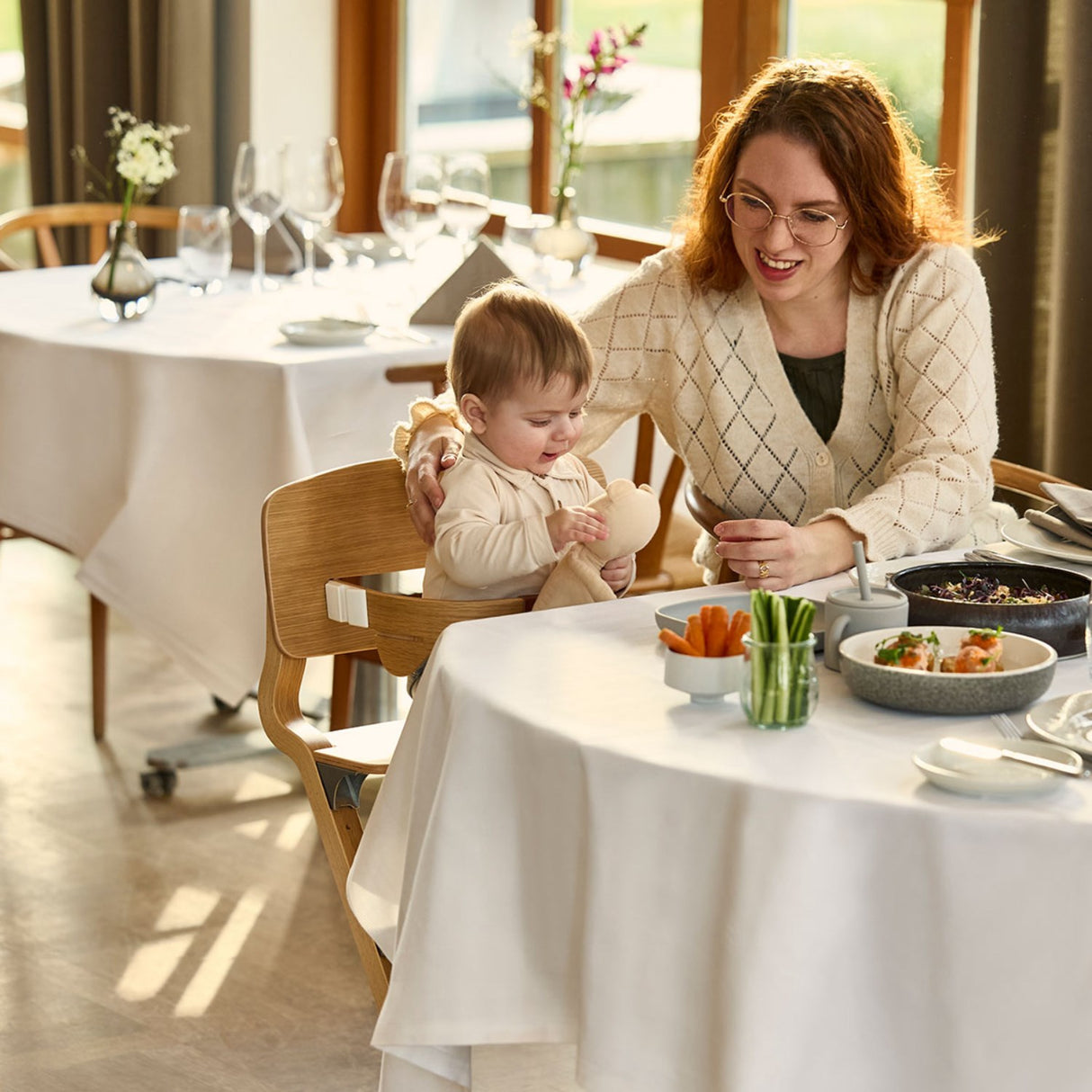 Leander Oak Nature Leander Louie™ High Chair Uden Hanger