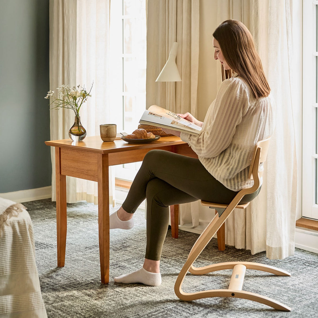 Leander Beech Nature Leander Louie™ High Chair Uden Hanger