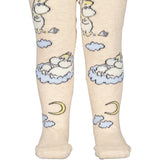 MarMar Tights Jacquard Beige Mel. Moomin Tights Jacquard