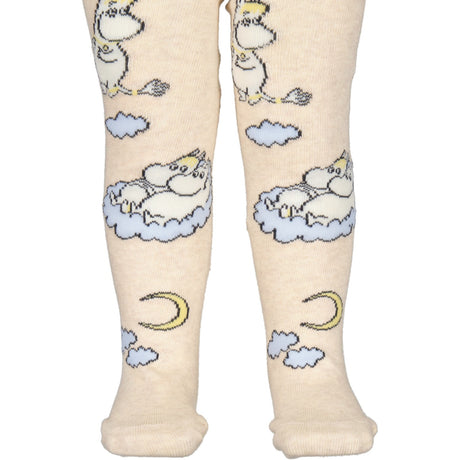 MarMar Tights Jacquard Beige Mel. Moomin Tights Jacquard