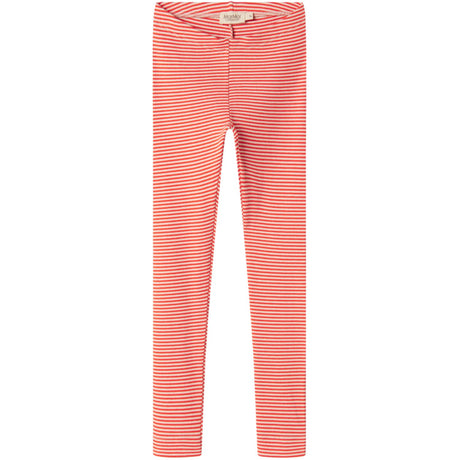 MarMar Modal Fine Rib Red Stripe Leggings