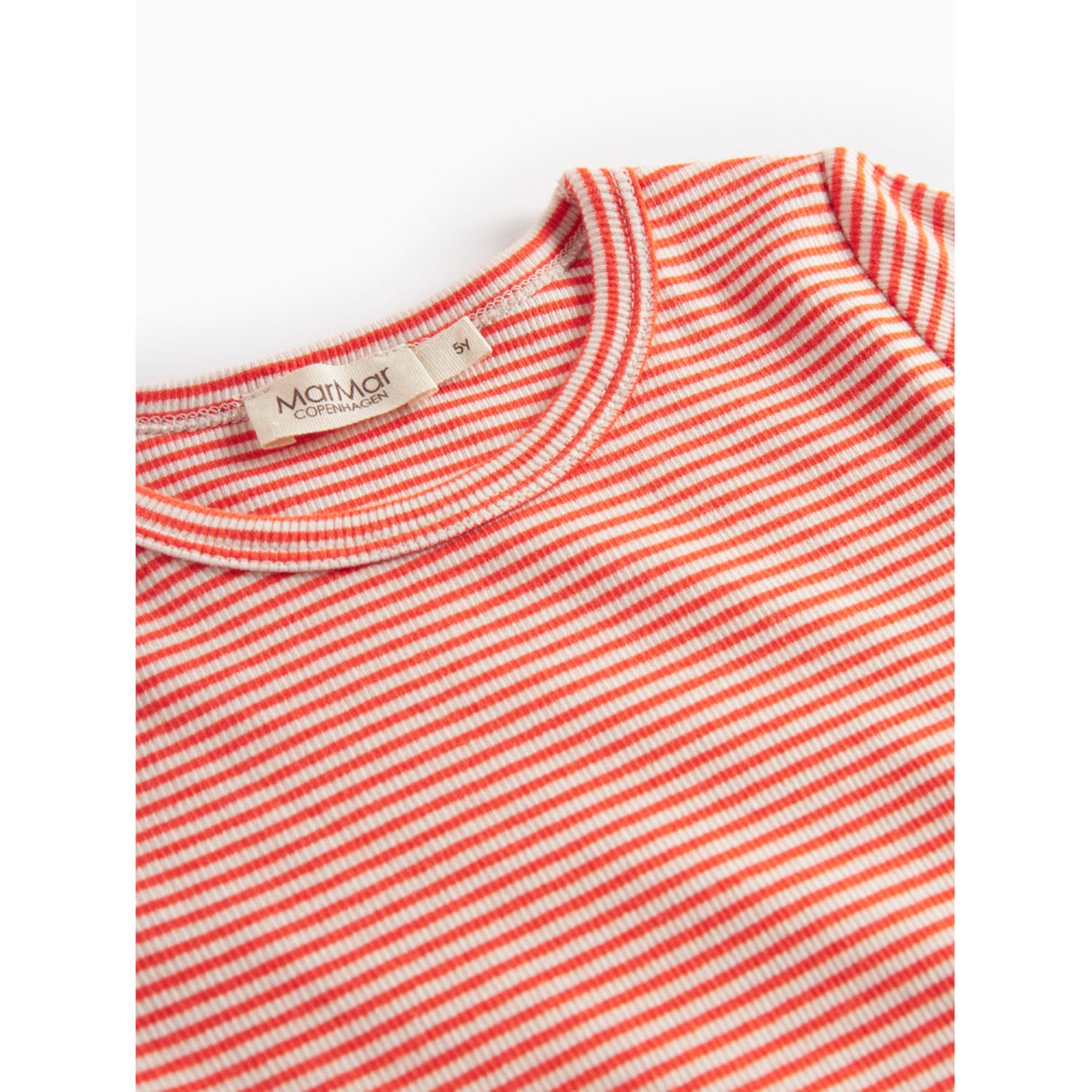 MarMar Modal Fine Rib Red Stripe Tani Blouse