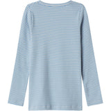 MarMar Modal Fine Rib Blue Stripe Tani Blouse