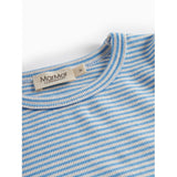 MarMar Modal Fine Rib Blue Stripe Tani Blouse
