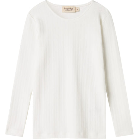 MarMar Modal Pointelle Gentle White Tamra Blouse