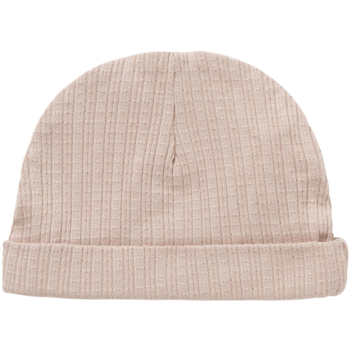 MarMar New Born Modal Pointelle Rib Soft Beige Aiko Hat