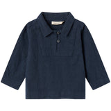 MarMar Chambray Dark Blue Stripe Tovas Blouse