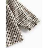 MarMar Seersucker Check Pilot Navy Check Totoro Shirt