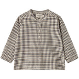 MarMar Seersucker Check Pilot Navy Check Totoro Shirt