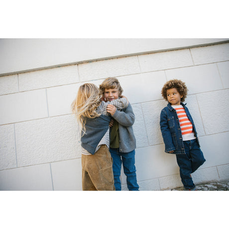 MarMar Seersucker Check Pilot Navy Check Tokyo Shirt