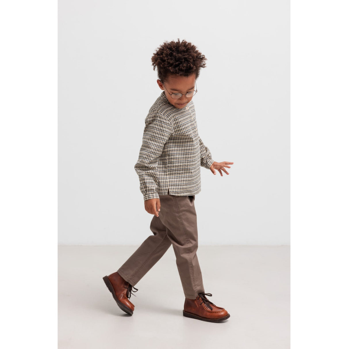 MarMar Seersucker Check Pilot Navy Check Tokyo Shirt