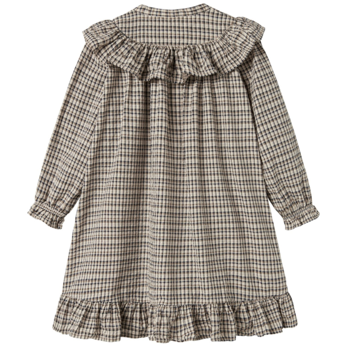 MarMar Seersucker Check Pilot Navy Check Dalina Dress