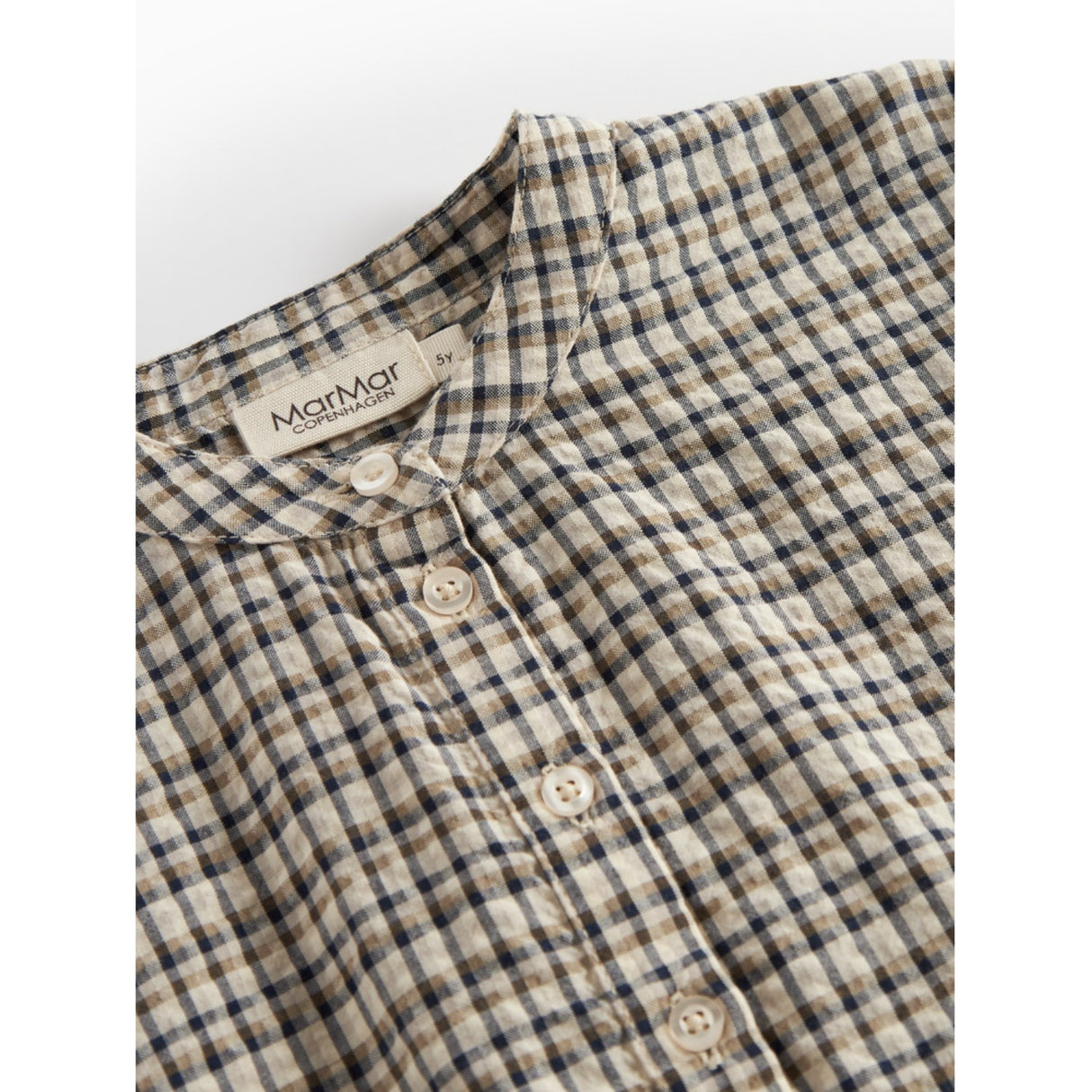 MarMar Seersucker Check Pilot Navy Check Tokyo Shirt