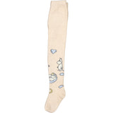 MarMar Tights Jacquard Beige Mel. Moomin Tights Jacquard