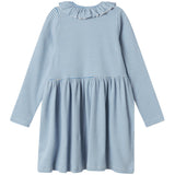 MarMar Modal Fine Rib Blue Stripe Dama LS Dress