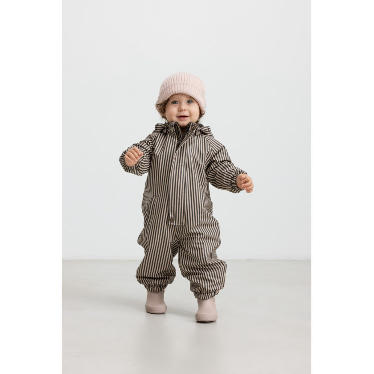 MarMar Rainwear Fleece Brown Stripe Orion Suit