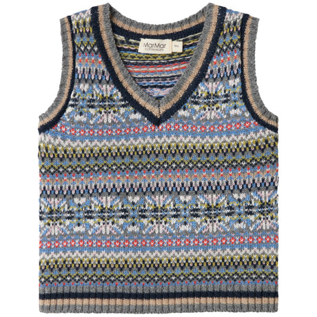 MarMar Light Cotton Wool Fair Isle Fair Isle Taj B Knitted Vest