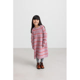 MarMar Light Cotton Wool Pattern Soft Berry Hearts Daso Knit Dress