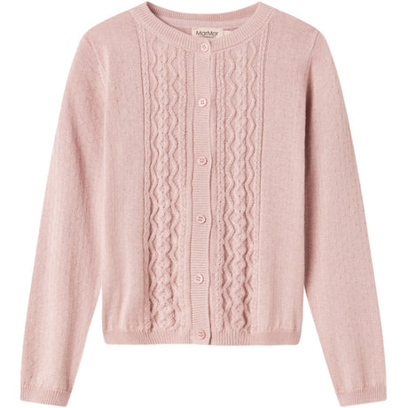 MarMar Modal Mix Cable Faded Rose Tilda Knit Cardigan