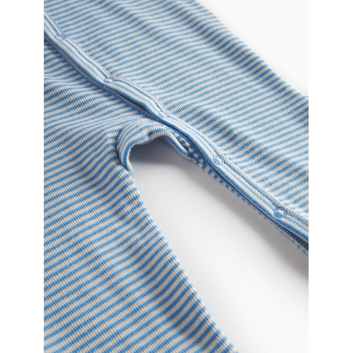 MarMar Modal Fine Rib Blue Stripe Ruka Onesies