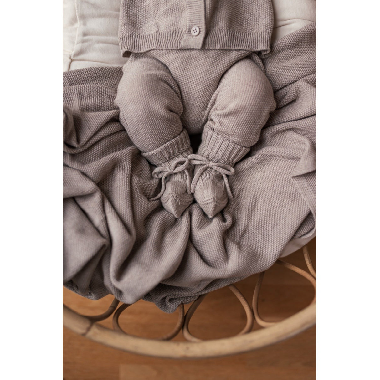 MarMar Modal Mix Pearl Cashew Melange Taki Knit Cardigan
