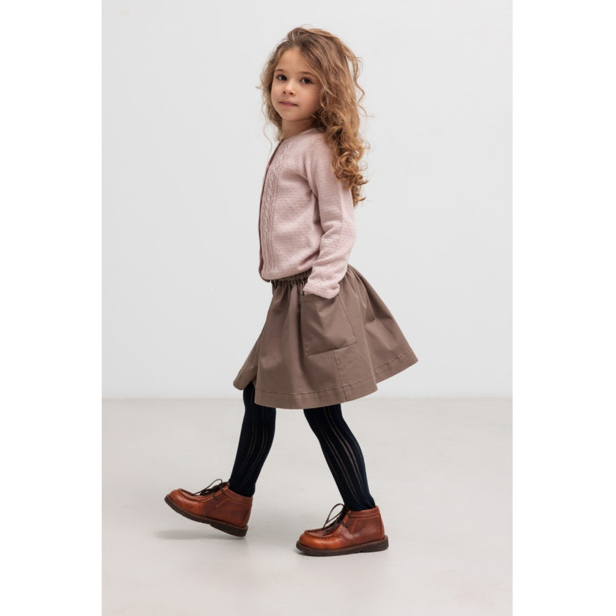 MarMar Modal Mix Cable Faded Rose Totti Knit Cardigan