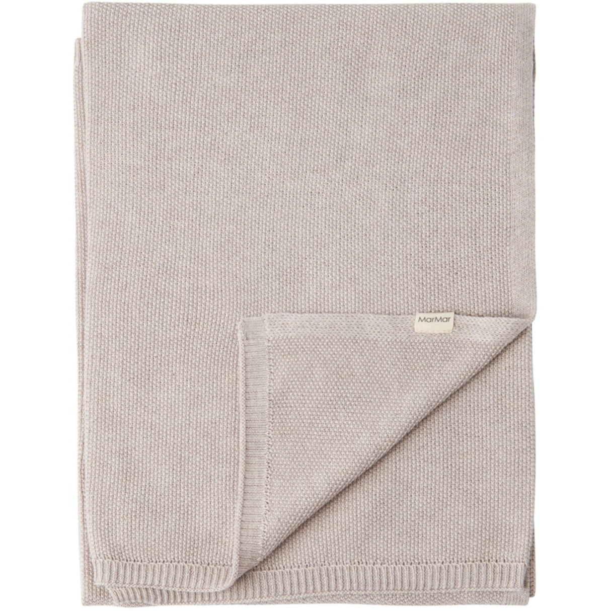 MarMar New Born Modal Mix Pearl Cashew Melange Alia Knit Blanket