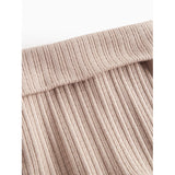 MarMar New Born Modal Pointelle Rib Soft Beige Piva Pants
