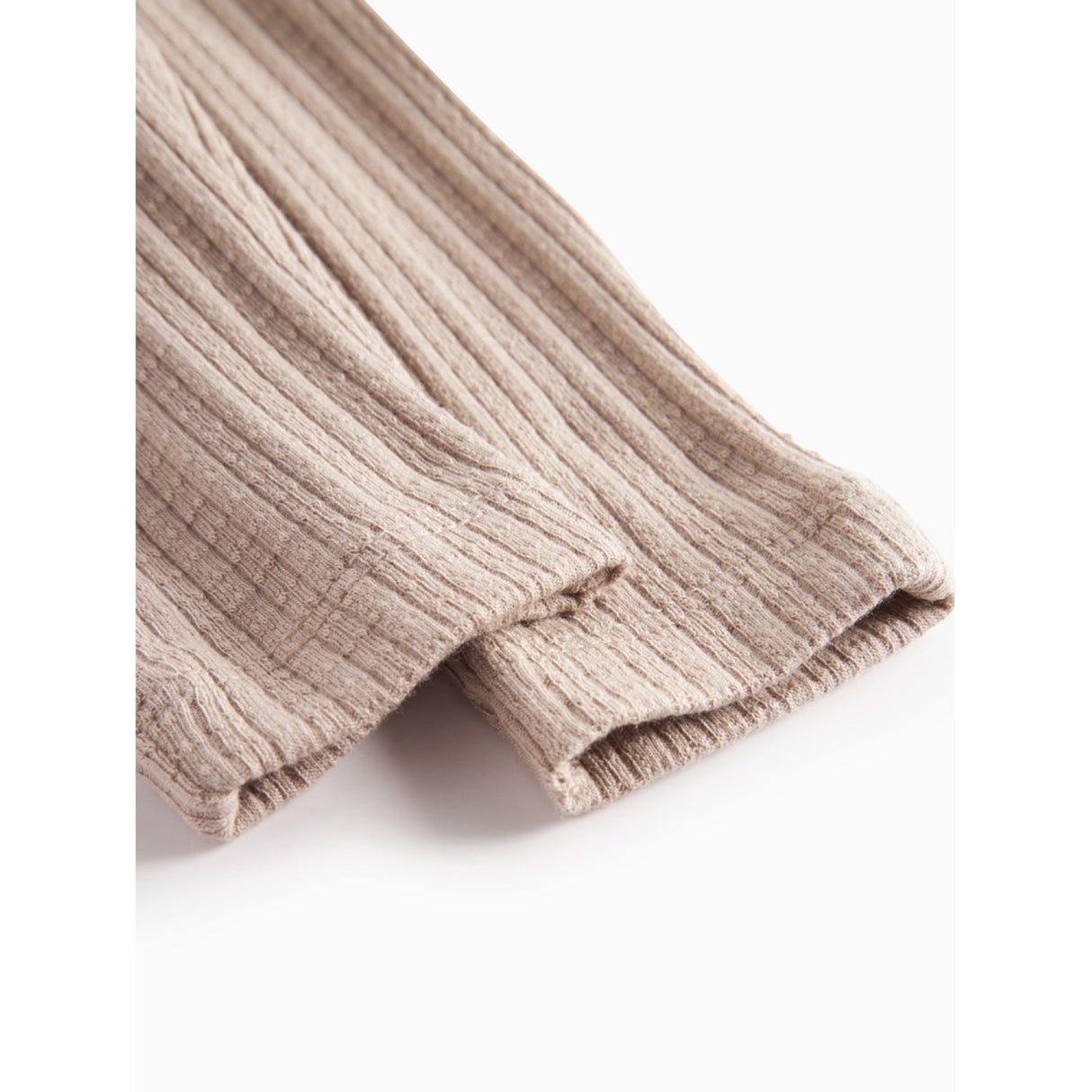 MarMar New Born Modal Pointelle Rib Soft Beige Piva Pants