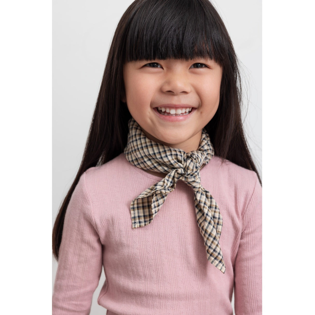 MarMar Seersucker Check Pilot Navy Check Airo Scarf