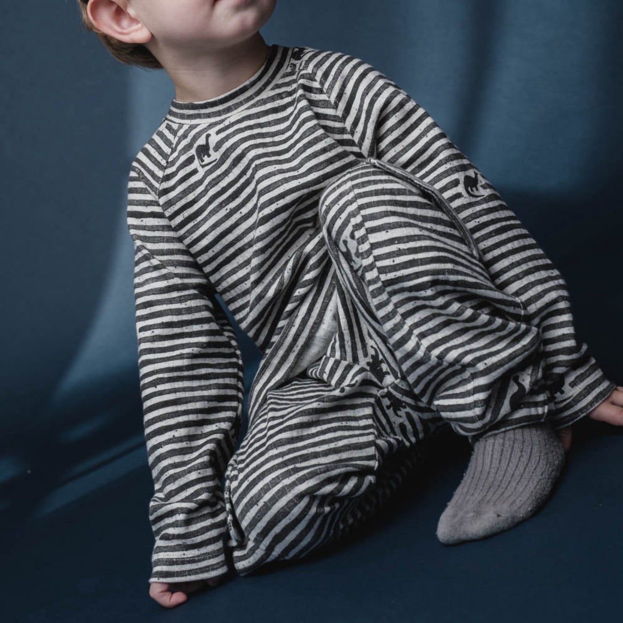 That's Mine Mono Dino Stripe Arthur Pants
