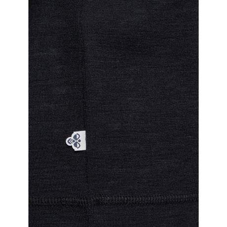 Hummel Black Jr Wool Rib T-Shirt L/S