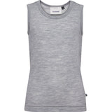 Hummel Grey Melange Jr Wool Rib Top S/L