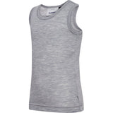 Hummel Grey Melange Jr Wool Rib Top S/L