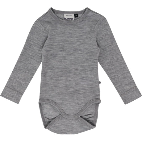 Hummel Grey Melange Mini Wool Rib Body L/S