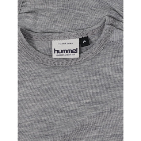 Hummel Grey Melange Mini Wool Rib Body L/S