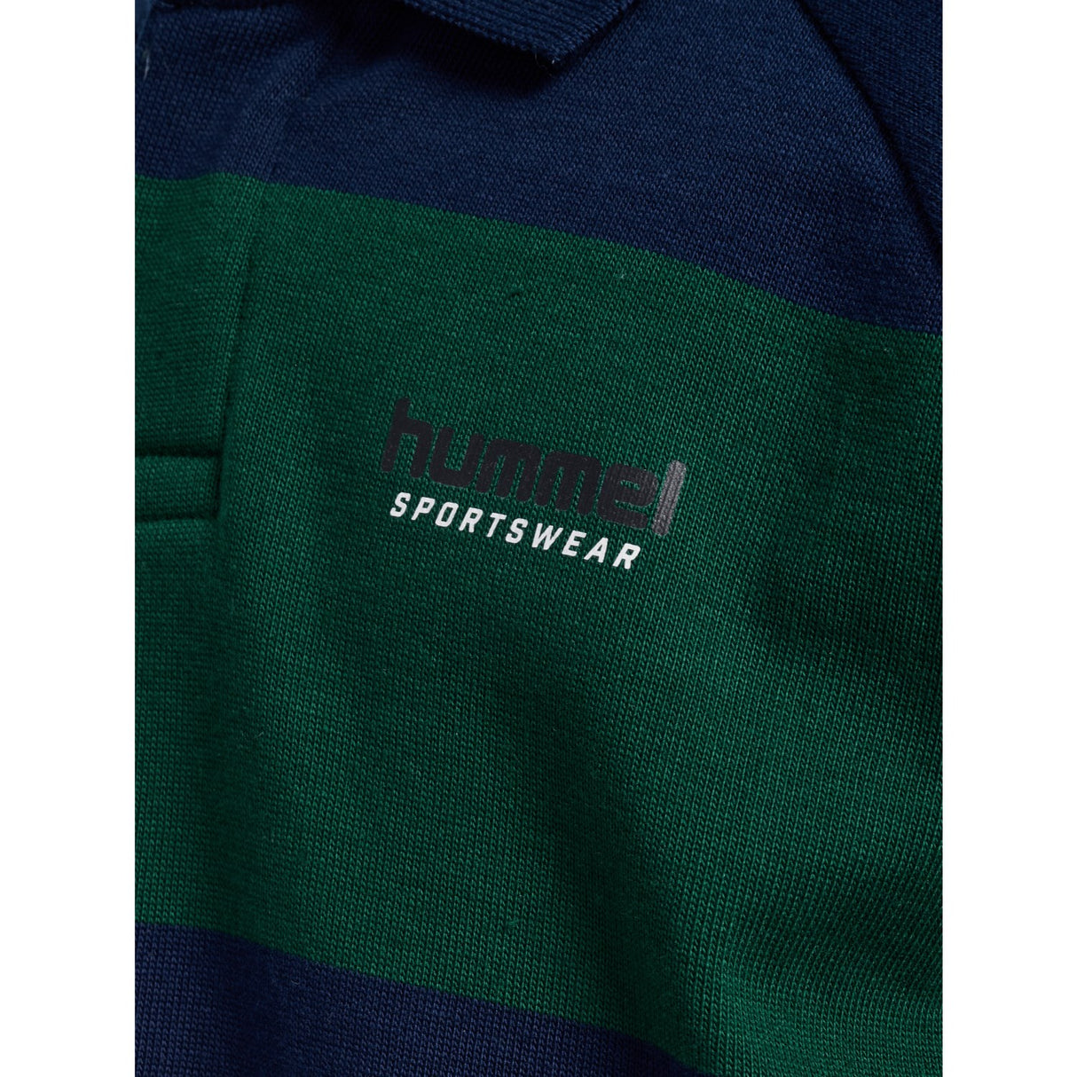 Hummel Dress Blues Jr Loose Striped Polo L/S