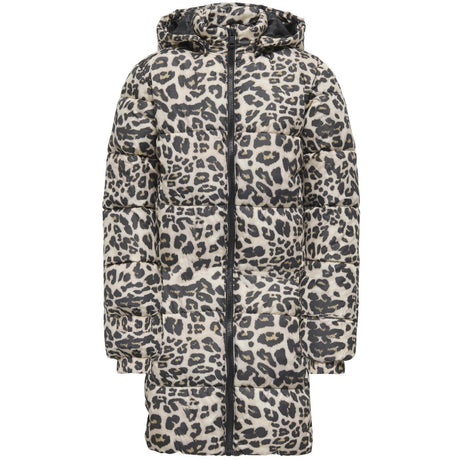 kids ONLY Silver Mink Leo Kogdalia Puffer Aop Jacket Cs Otw