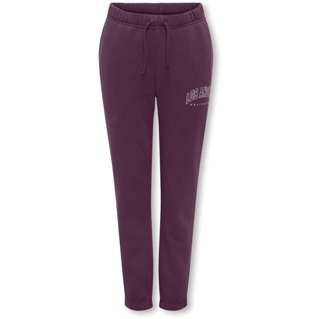kids ONLY Mauve Wine Los Angeles - California Kogsweat Life Pants Statement Cp Swt